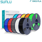 SUNLU PLA 3D Printer Filament 1.75mm - 10 Rolls x 1KG | Neatly Wound