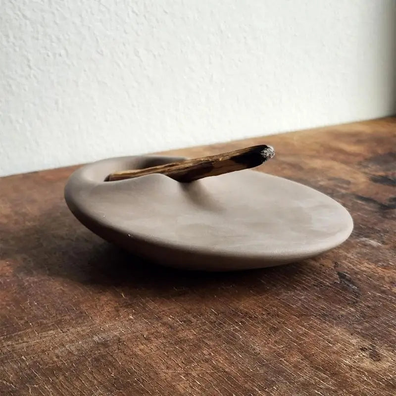 Santo wood holder Peru Holy Wood Aromatherapy Stove Cement Support Base Relaxation Meditation Container Tray Sage Stand Gifts