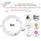 Patio Misters for Cooling Backyard Water Mister Kit for Waterpark, Garden, Greenhouse, Canopy, Porch, Umbrella Gazebo Trampoline