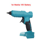 Electric Hot Melt Glue Gun Cordless Electric GlueGun Glue Stick Hot Melt Welding Air Gun fit Makita/Dewalt/Milwaukee 18V Battery
