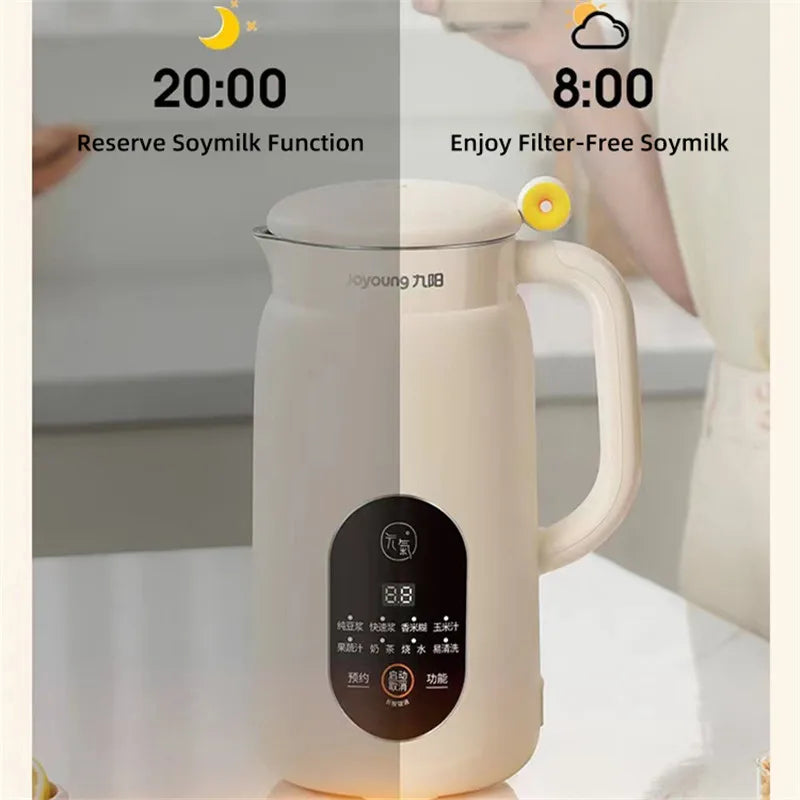 600ml Joyoung Soy Milk Machine Electric Juicer 800ml Soybean Blender Mixer Fresh Juice Maker Wall Breaking Filter Free 220V