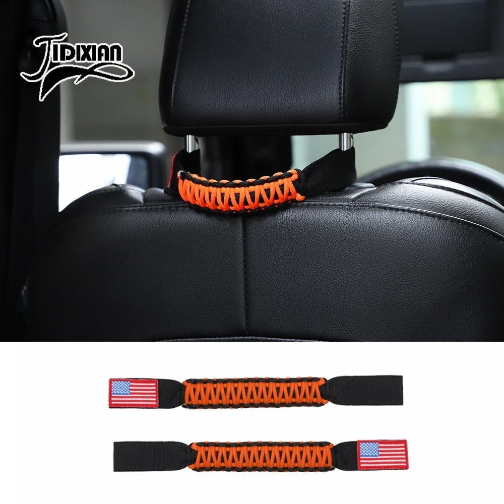 JIDIXIAN Car Seat Headrest Grab Handle for Jeep for Dodge for Ford F150 for Jimny for Chevrolet for GMC for Chrysler for 4Runner