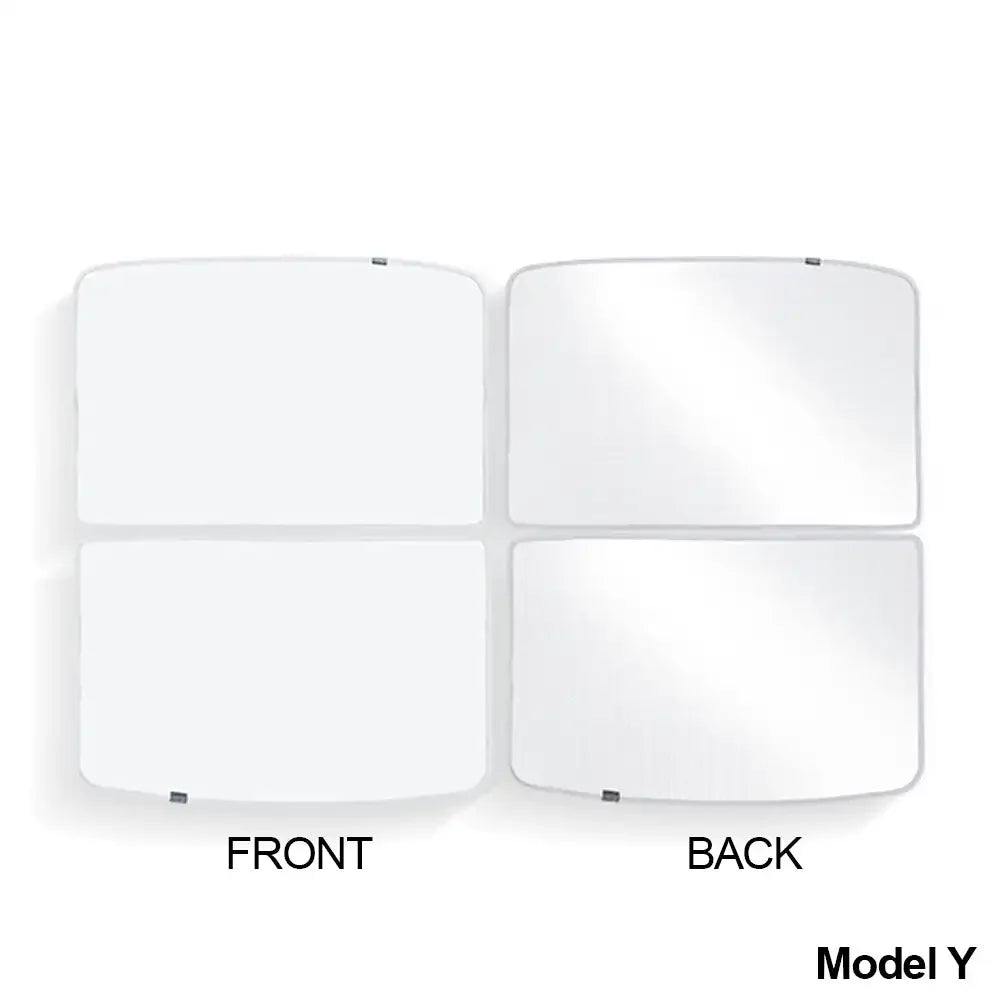 2Pcs Car Glass Roof Sunshade Front Rear Open Sunroof Windshield Shade Net UV Protection Interior Cover For Tesla Model 3 Y