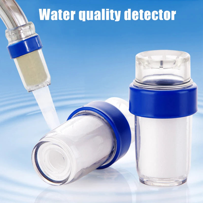 Kitchen Faucet Tap Water Filter Purifier Head Splash Proof Faucet Water Quality Detector Mini Faucet Purifier Filter Nozzle