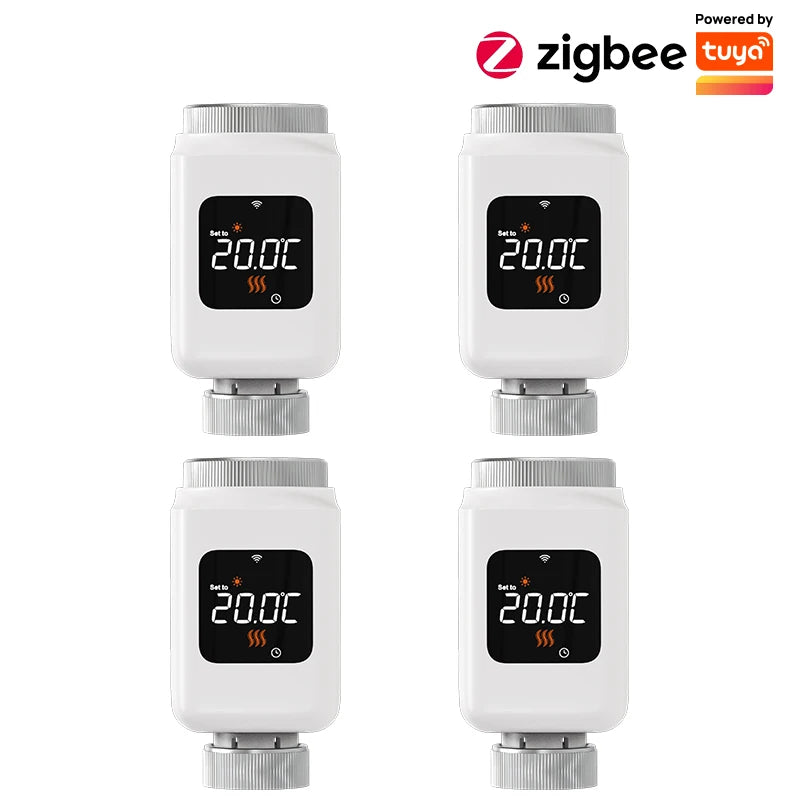 EZAIOT Tuya ZigBee Thermostat Radiator Actuator Smart TRV Thermostatic Valve Temperature Controller Support Alexa Google Home