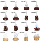 Aroma Essential Oils Diffuser Nebulizer Wooden Glass Air Fragrance Ele