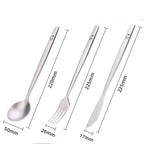 Keith Titanium Portable Spoon Fork Knife Steak Western Flatware Kitchen Christmas Party Supplies Dinnerware Travel Cutlery Set