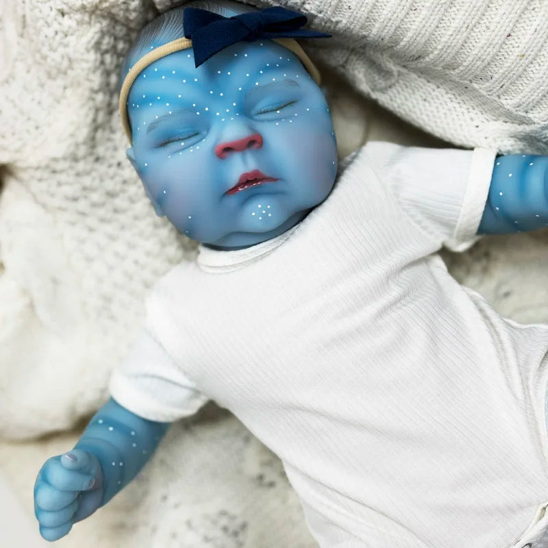 48CM Reborn Baby Doll Avatar Peaches Sleeping Baby Real Life Newborn Baby 3D Skin with Visible Veins Bonecas Bebe Reborn Dolls