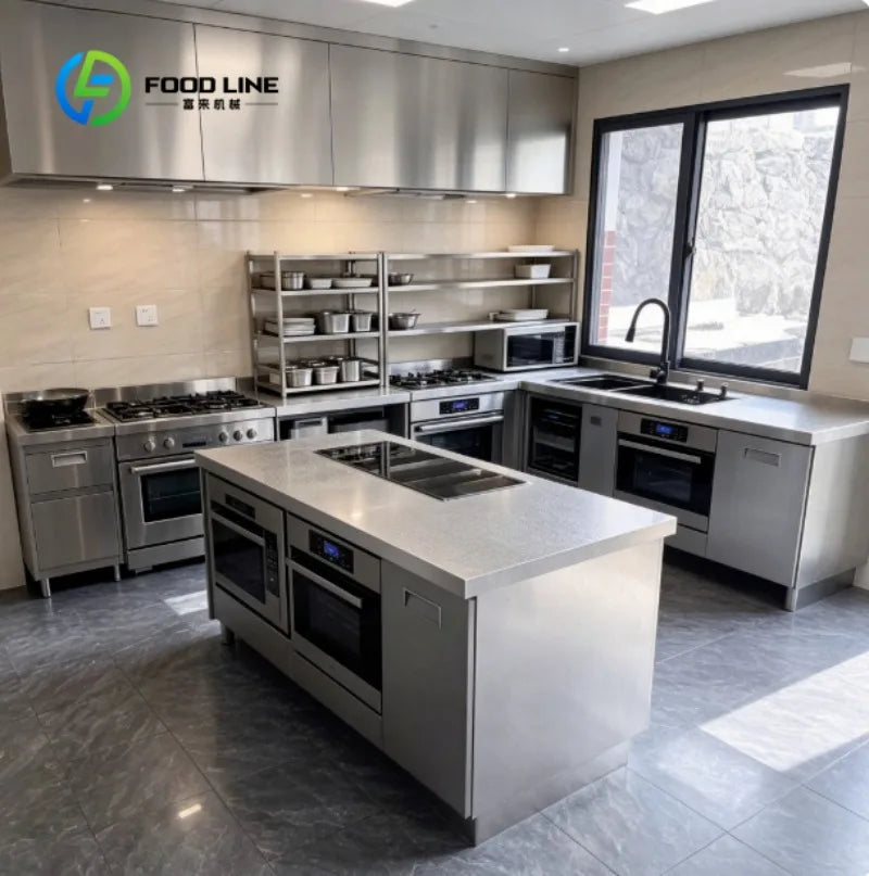 Custom Stainless Steel Kitchen Prep Table Heavy Duty Work Table for Food Service Industry