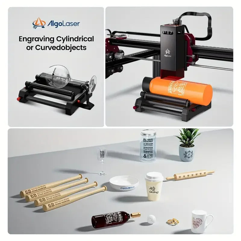 AlgoLaser DIYKIT Laser Engraver 10W Output Power,App Offline Control,Table DIY Engraver Cutter Tool For Metal/Glass/Wood Engrave