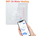 Smart Tuya WiFi Thermostat Voice Control 3A Digital Programmable LCD Display Underfloor Heating Temperature Controller for Water