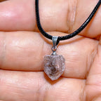 Natural Crystal Herkimer Diamond Pendant Hang Stone Gemstones Mineral Energy Reiki Home Decorations Gift Ore Crystals