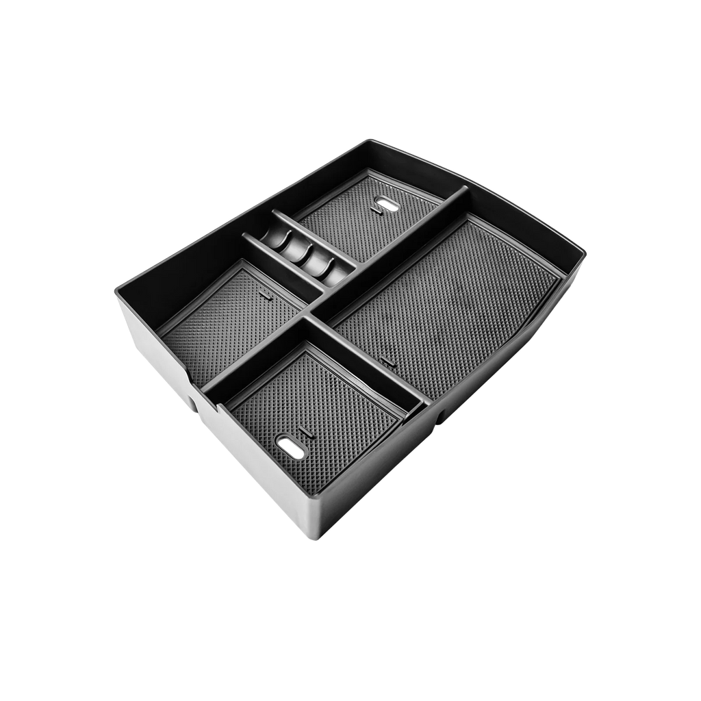 Center Console Organizer For Volkswagen Atlas/Cross Sport 2024 Armrest Box Storage Center Console Tray ABS Accessories Car Box