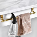 Stainless steel wall mounted kitchen storage rack Towel rack Behind cabinet door storage rack Towel hook