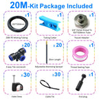 DIY 5~20M Universal Adjustable Atomizing Sprayer Misting System Kit For Lawn Garden Irrigation OD8mm Tube Garden Water Mister