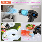 TINSOL Wireless Vacuum Cleaner Dual Use for Home and Car High Power Home Appliance With display Screen Carpet Sofa Car Cleaner