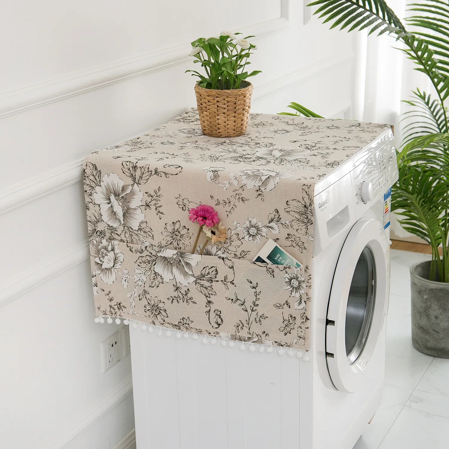Dust Covers Washing Machine Covers Refrigerator Dust Protector with Pocket Multi-purpose Household Dust Covers Cleaning Storage