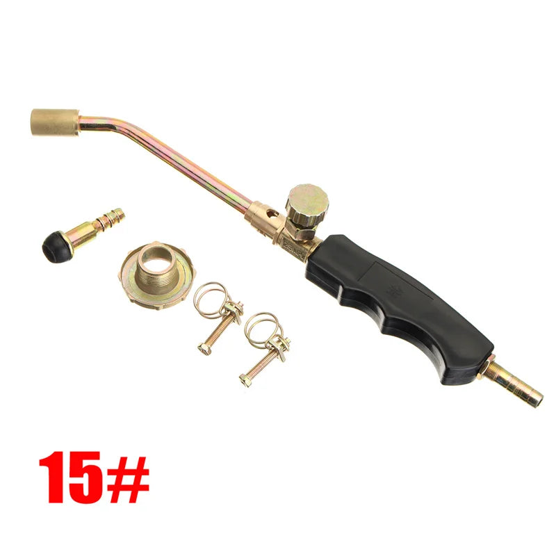 15~35# Heating Torch Soldering Propane Butane Gas Flame Blow Plunber Roofing Stainless Steel Roasted Pig Hair Soldering Gun