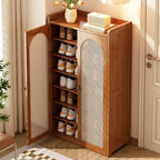 shoe cabinet multi-layer dust shoe rack large capacity double door shoe storage rack