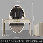 Solid wood dresser, storage cabinet, integrated bedroom, small dressing table, high-end dressing table