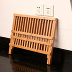 Nanzhu Kitchen Solid Wood Chopsticks Drying Rack Shelf Dish Drainer Solid Wood Chopsticks Rack Kitchen Storage Organizer