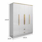 White Gold Wardrobe Designer Clothes Waterproof Children Wardrobe Organizers Nordic Vestidor De Armario Abiertos Hotel Furniture