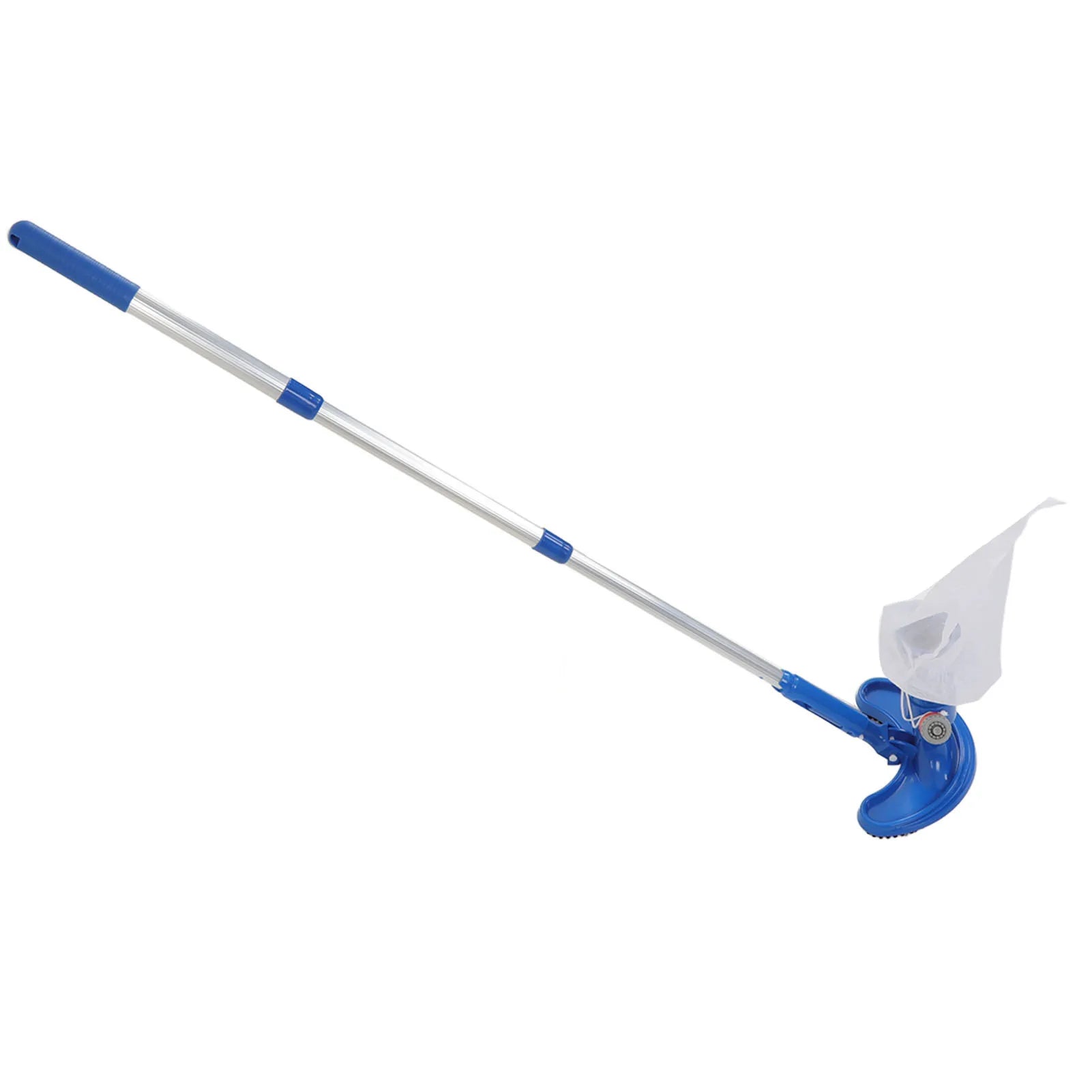 Pool Vacuum Suction Tool with Brush Portable Telescopic Rod Plastic Pool Vacuum Jet Cleaner for Spa Center Fountain