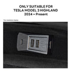 Glovebox USB Hub For Tesla Model Y Launch 2025 Model 3 Highland 2024 Type-C Port Digital Display Splitter Docking Station