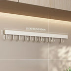 Kitchen Storage Rack Wall Mounted No Punch Shelves with Movable Hook Spoon Holder Organizer Kitchen Utensil Accessories