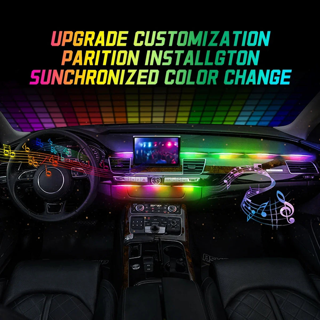 Symphony Car Atmosphere Light Automatic OFF Module 30 Seconds Glove Box USB Expansion Dock Ambient Lamp For Tesla Model 3 Y S X