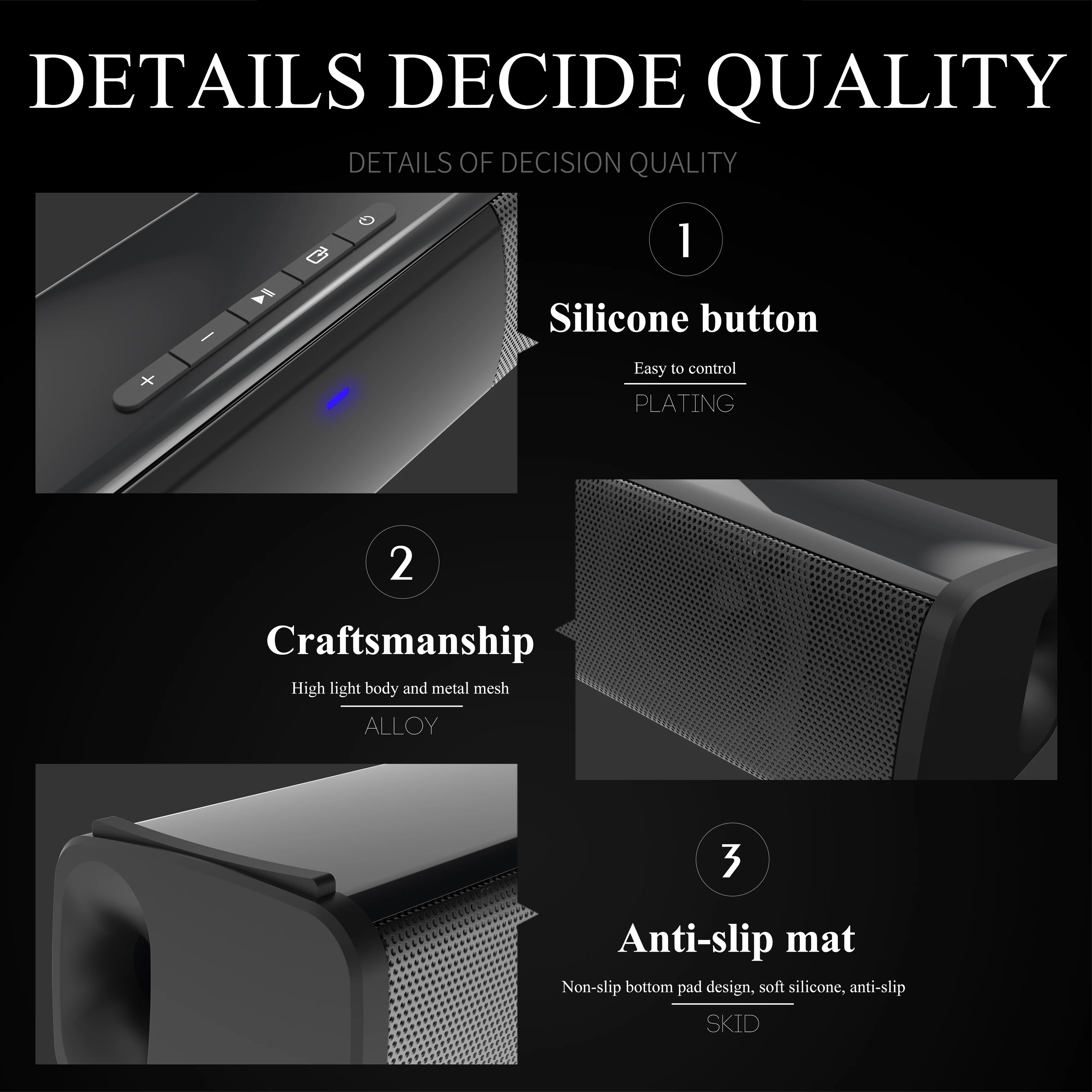 Mini Portable Soundbar For Computer TV Speakers Caixa De Som Wireless Bluetooth Stereo  With Radio Remote Control Free Shopping