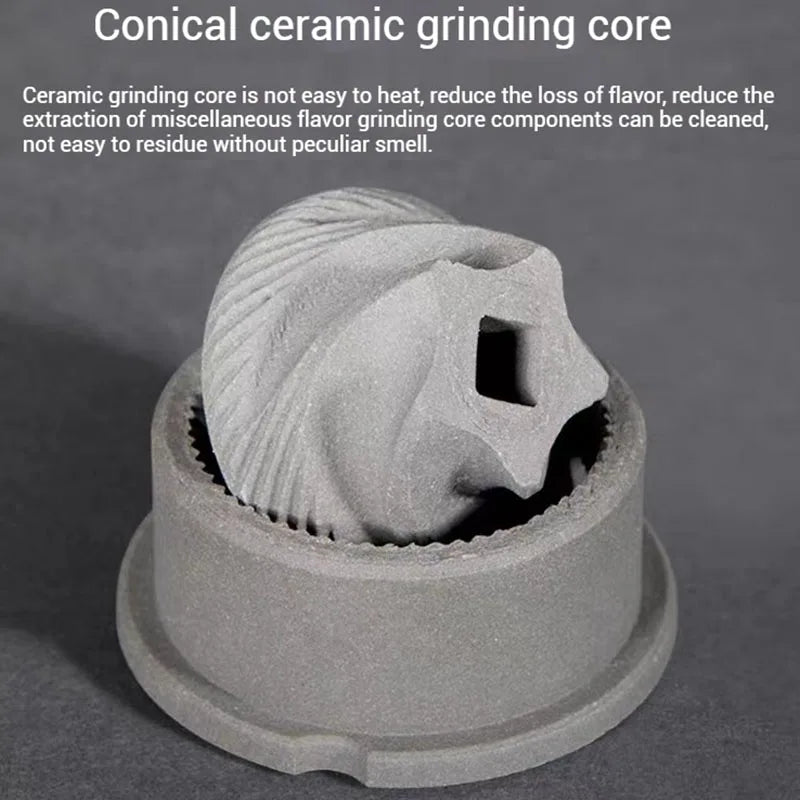 Portable long endurance electric coffee grinder with USB charging adjustable ceramic grinding core grinder