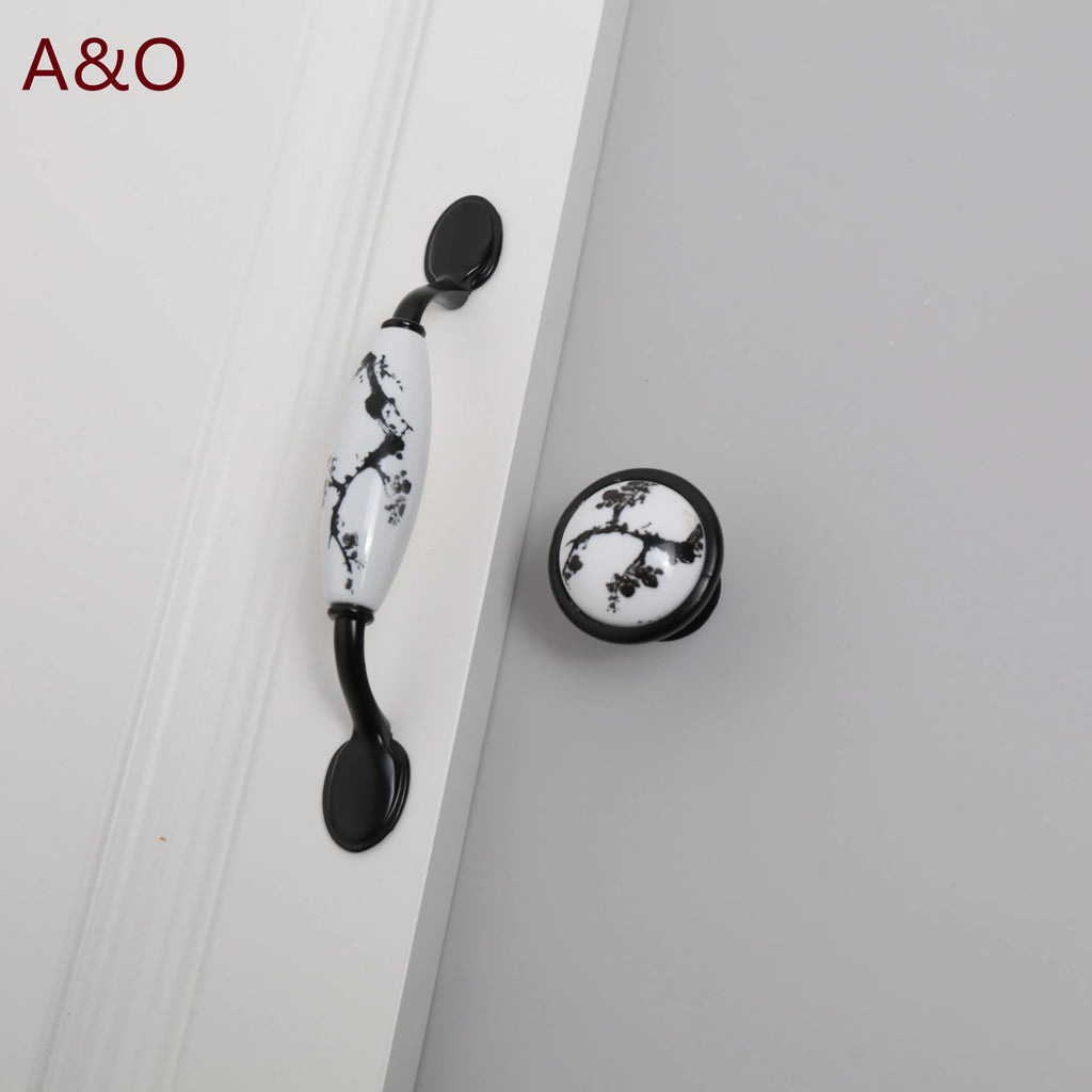 Handles Drawer Cabinet Furniture Kitchen Handles for Cabinet Knob Door Drawer Furniture Kitchen Knob European Black Hardware