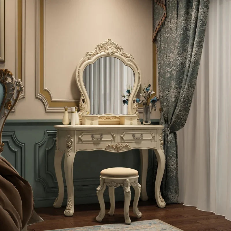 European dresser bedroom makees ins multifunctional princess dressing table storage cabinet integrated small apartment