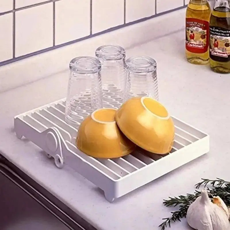 Foldable Kitchen Tray Storage Rack Dishes Sorting Cup Plate Drying Holder Shelf Drainage Kitchware