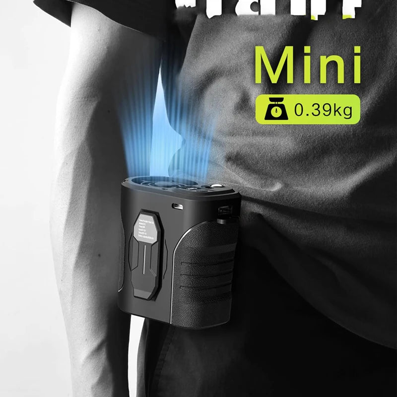 Xiaomi Waist Fan 10000mAh Rechargeable Portable Fan 15000RPM Strong Ai