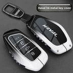 Leather Car Key Case Cover for Great Wall Haval H6 2024 H9 2024 H2 M6 Cool Dog Plus Owl Dragon MAX F7 F7X F7H H8 H3 Accessories