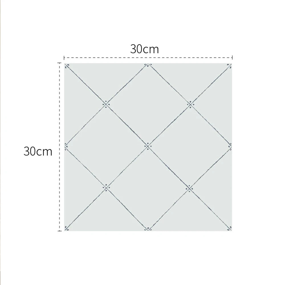 6 PCS  Peel and Stick Floor Stickers for Kitchen Room Backsplash Wall Tile Decals Waterproof Decorative Stickers for Floor