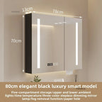 Bathroom Wall Mounted Mirror Cabinet Modern Smart Bathroom Cabinets with Mirror Creative Bathroom Storage Cabinet Home Furniture