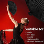 40/20Pcs Black Hand Folding Fan Print Logo For Promotion Gift Personalized Anniversity Souvenirs Fan Birthday Party Favors