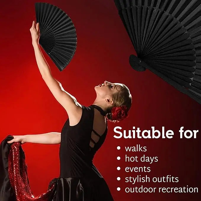 40/20Pcs Black Hand Folding Fan Print Logo For Promotion Gift Personalized Anniversity Souvenirs Fan Birthday Party Favors
