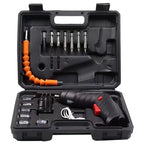 47 PCS Cordless Screwdriver Set 3V 6V with 1800mAh Battery Portable Electric Screwdriver for Household Maintenance Power Tools
