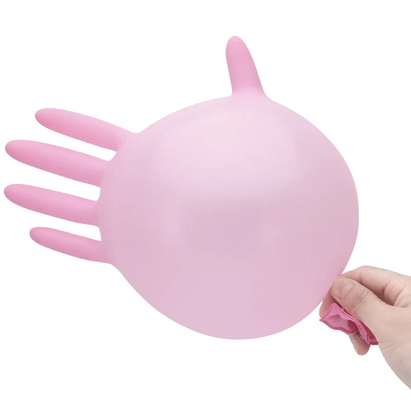 20/50/100PCS Pink Nitrile Gloves Disposable Powder Free Household Cleaning Gloves for Beauty Salon Tattoo Working Kitchen Gloves