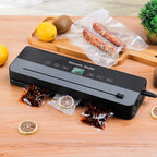 Electric Vacuum Sealer Machine Dry/Wet Food Packaging Seal To Keep Fresh Touch Buttons Digital Display Detachable Cleaning