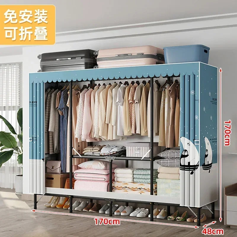 Storage Locker Dressers Folding Portable Cabinets Living Room Garden Furniture Set Clothes Closet Wardrobe Organizers Versatile