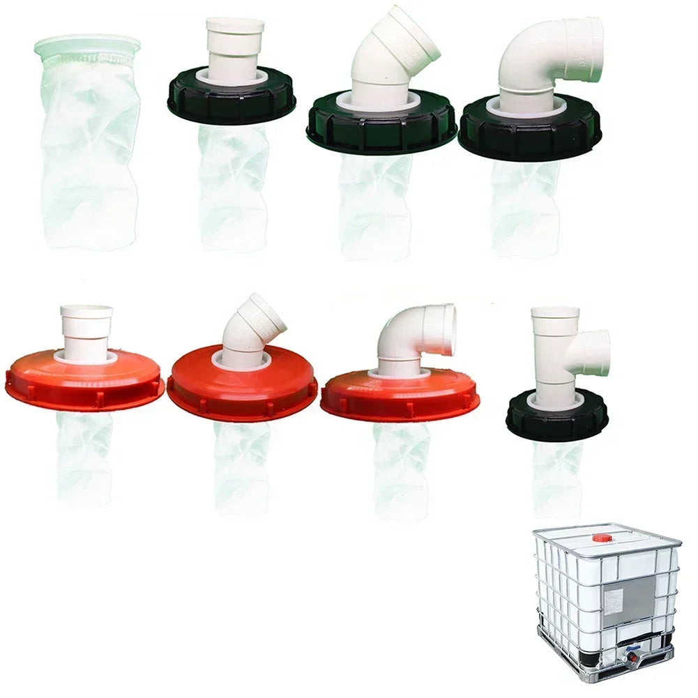 Rain Barrels Tank Filter Cover Nylon Washable Rainwater Tanks For DN75 Cover IBC Lid With Nylon Filter Watering Equipment Parts