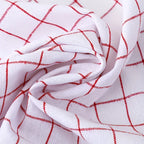 6/12Pcs, 45Cm*60Cm, Two-Color Kitchen Tea Towels, Pure Cotton Striped Plaid Kitchen Towels, Blue/Red Plaid, Dining Supplies, Kit