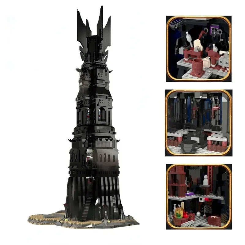 newIN STOCK Black Tower compatible 10237 Home decorations Blocks Bricks 2359Pcs Educational Toys Birthday Boy Gifts10333