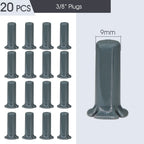 9/12MM PE Tubing Fittings 3/8'' PE Watering Hose Quick Connector for Garden Tubing Joints Tee Straight Elbow Valve Plug Stakes