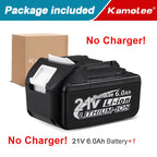 Kamolee 18V 6000mAh Li-ion Battery BL1860 Hand drill Battery Power tools Support Kamolee tools
